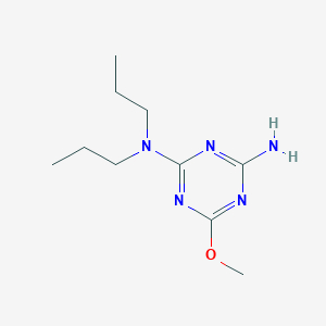 molecular formula C10H19N5O B11067879 6-methoxy-N,N-dipropyl-1,3,5-triazine-2,4-diamine 