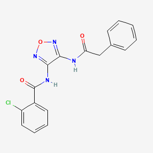 2-chloro-N-{4-[(phenylacetyl)amino]-1,2,5-oxadiazol-3-yl}benzamide