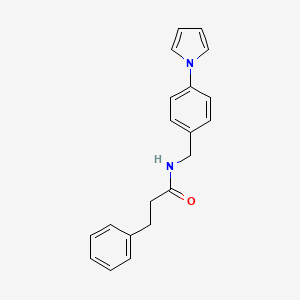 3-phenyl-N-[4-(1H-pyrrol-1-yl)benzyl]propanamide