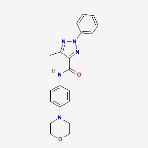 5-methyl-N-[4-(morpholin-4-yl)phenyl]-2-phenyl-2H-1,2,3-triazole-4-carboxamide