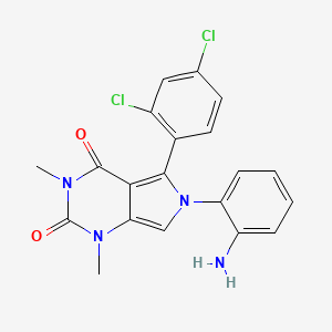 6-(2-aminophenyl)-5-(2,4-dichlorophenyl)-1,3-dimethyl-1H-pyrrolo[3,4-d]pyrimidine-2,4(3H,6H)-dione