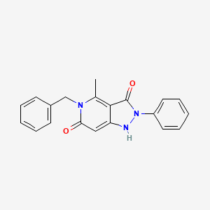 5-benzyl-4-methyl-2-phenyl-1H-pyrazolo[4,3-c]pyridine-3,6(2H,5H)-dione