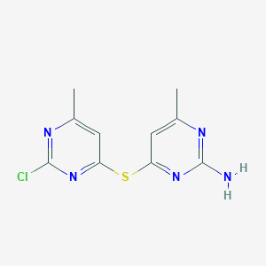 4-[(2-Chloro-6-methylpyrimidin-4-yl)sulfanyl]-6-methylpyrimidin-2-amine