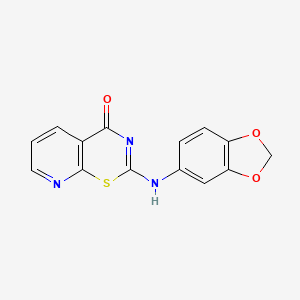 2-(1,3-benzodioxol-5-ylamino)-4H-pyrido[3,2-e][1,3]thiazin-4-one