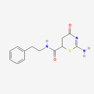 2-imino-4-oxo-N-(2-phenylethyl)-1,3-thiazinane-6-carboxamide