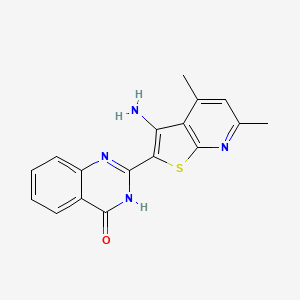 2-(3-amino-4,6-dimethylthieno[2,3-b]pyridin-2-yl)quinazolin-4(3H)-one