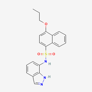 N-(1H-indazol-7-yl)-4-propoxynaphthalene-1-sulfonamide