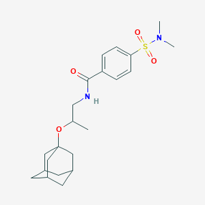 4-(dimethylsulfamoyl)-N-[2-(tricyclo[3.3.1.1~3,7~]dec-1-yloxy)propyl]benzamide