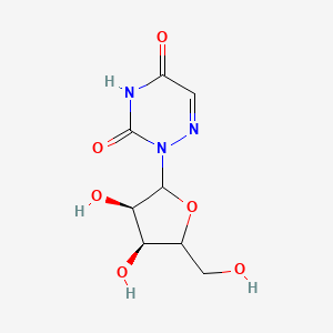 molecular formula C8H11N3O6 B11068120 2-[(4xi)-D-erythro-pentofuranosyl]-1,2,4-triazine-3,5(2H,4H)-dione 