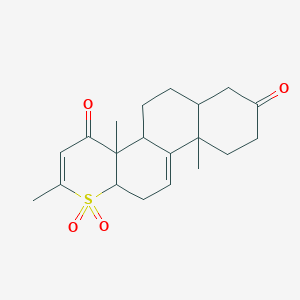 2,4a,10a-trimethyl-4a,5,6,6a,7,9,10,10a,12,12a-decahydro-4H-naphtho[2,1-f]thiochromene-4,8(4bH)-dione 1,1-dioxide