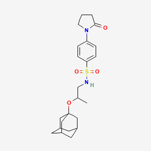 N-[2-(1-adamantyloxy)propyl]-4-(2-oxopyrrolidin-1-yl)benzenesulfonamide