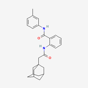 2-[(1-adamantylacetyl)amino]-N-(3-methylphenyl)benzamide