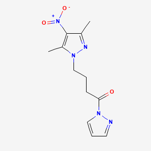 4-(3,5-dimethyl-4-nitro-1H-pyrazol-1-yl)-1-(1H-pyrazol-1-yl)butan-1-one