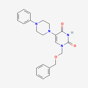 1-[(benzyloxy)methyl]-5-(4-phenylpiperazin-1-yl)pyrimidine-2,4(1H,3H)-dione