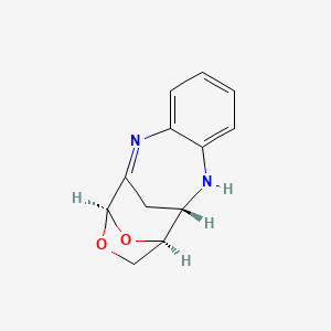 molecular formula C12H12N2O2 B11068330 (3R,6S,7S)-5,6,7,8-tetrahydro-3H-3,6-epoxy-2,7-methano-4,1,8-benzoxadiazecine 