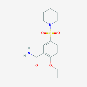 molecular formula C14H20N2O4S B11068391 2-Ethoxy-5-(piperidin-1-ylsulfonyl)benzamide 