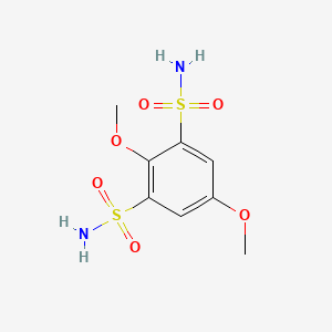 molecular formula C8H12N2O6S2 B11068412 2,5-Dimethoxybenzene-1,3-disulfonamide 