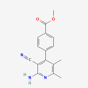 Methyl 4-(2-amino-3-cyano-5,6-dimethyl-4-pyridyl)benzoate