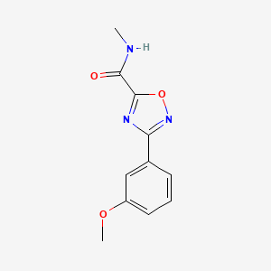 3-(3-methoxyphenyl)-N-methyl-1,2,4-oxadiazole-5-carboxamide