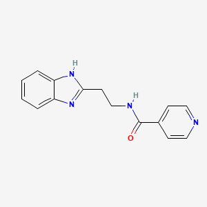 N-[2-(1H-benzimidazol-2-yl)ethyl]pyridine-4-carboxamide