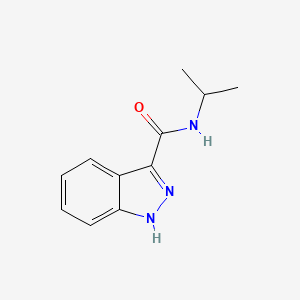 molecular formula C11H13N3O B11068562 N-(propan-2-yl)-1H-indazole-3-carboxamide 