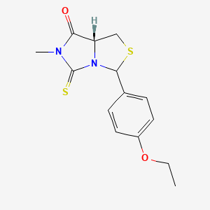 (7aR)-3-(4-ethoxyphenyl)-6-methyl-5-thioxotetrahydro-7H-imidazo[1,5-c][1,3]thiazol-7-one