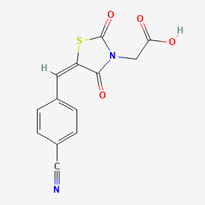 [5-(4-Cyanobenzylidene)-2,4-dioxothiazolidin-3-yl]acetic acid