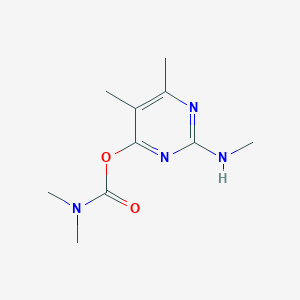 B110686 5,6-Dimethyl-2-(methylamino)-4-pyrimidinyl dimethylcarbamate CAS No. 30614-22-3