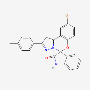 9'-bromo-2'-(4-methylphenyl)-1',10b'-dihydrospiro[indole-3,5'-pyrazolo[1,5-c][1,3]benzoxazin]-2(1H)-one