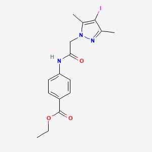 ethyl 4-{[(4-iodo-3,5-dimethyl-1H-pyrazol-1-yl)acetyl]amino}benzoate