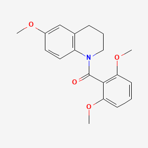 molecular formula C19H21NO4 B11068614 (2,6-dimethoxyphenyl)(6-methoxy-3,4-dihydroquinolin-1(2H)-yl)methanone 