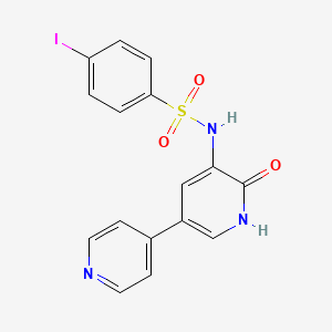 4-iodo-N-(6-oxo-1,6-dihydro-3,4'-bipyridin-5-yl)benzenesulfonamide