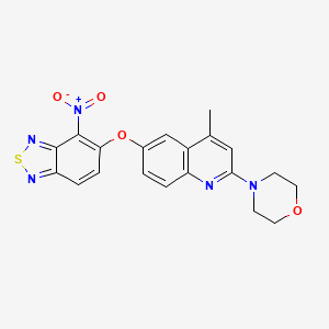 4-Methyl-2-(morpholin-4-yl)-6-[(4-nitro-2,1,3-benzothiadiazol-5-yl)oxy]quinoline