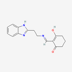 2-({[2-(1H-benzimidazol-2-yl)ethyl]amino}methylidene)cyclohexane-1,3-dione