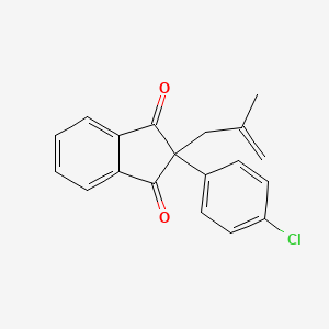 2-(4-chlorophenyl)-2-(2-methylprop-2-en-1-yl)-1H-indene-1,3(2H)-dione