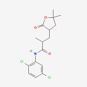 N-(2,5-dichlorophenyl)-3-(5,5-dimethyl-2-oxotetrahydrofuran-3-yl)-2-methylpropanamide