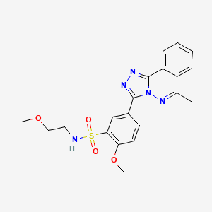 2-methoxy-N-(2-methoxyethyl)-5-(6-methyl[1,2,4]triazolo[3,4-a]phthalazin-3-yl)benzenesulfonamide