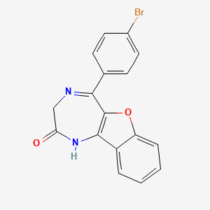 5-(4-bromophenyl)-1,3-dihydro-2H-[1]benzofuro[3,2-e][1,4]diazepin-2-one