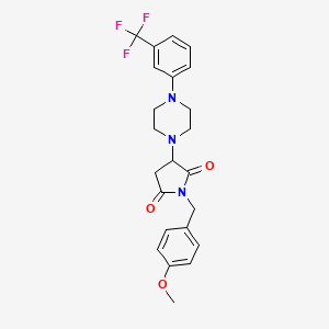 1-(4-Methoxybenzyl)-3-{4-[3-(trifluoromethyl)phenyl]piperazin-1-yl}pyrrolidine-2,5-dione