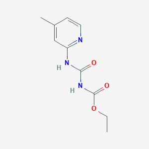 molecular formula C10H13N3O3 B11068926 ethyl N-[(4-methylpyridin-2-yl)carbamoyl]carbamate 