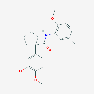 1-(3,4-dimethoxyphenyl)-N-(2-methoxy-5-methylphenyl)cyclopentanecarboxamide