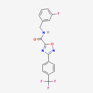 N-(3-fluorobenzyl)-3-[4-(trifluoromethyl)phenyl]-1,2,4-oxadiazole-5-carboxamide