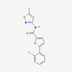 5-(2-fluorophenyl)-N-(5-methyl-1,2-oxazol-3-yl)furan-2-carboxamide