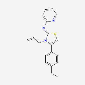 N-[(2Z)-4-(4-ethylphenyl)-3-(prop-2-en-1-yl)-1,3-thiazol-2(3H)-ylidene]pyridin-2-amine