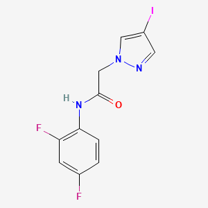 N-(2,4-difluorophenyl)-2-(4-iodo-1H-pyrazol-1-yl)acetamide