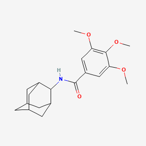 molecular formula C20H27NO4 B11068964 Benzamide, N-adamantan-2-yl-3,4,5-trimethoxy- 