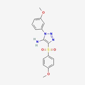 1-(3-methoxyphenyl)-4-[(4-methoxyphenyl)sulfonyl]-1H-1,2,3-triazol-5-amine