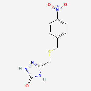 5-{[(4-nitrobenzyl)sulfanyl]methyl}-2,4-dihydro-3H-1,2,4-triazol-3-one