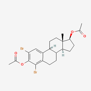 (8xi,17beta)-2,4-Dibromoestra-1,3,5(10)-triene-3,17-diyl diacetate