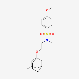 N-[2-(1-adamantyloxy)ethyl]-4-methoxy-N-methylbenzenesulfonamide